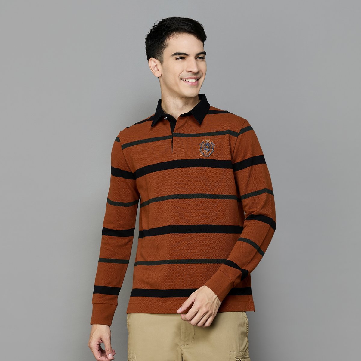 Men’s Striped Polo T-Shirt Fashionable, Comfortable, and Perfect