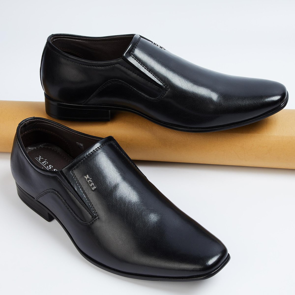 Men Solid Slip On Formal Shoes Design Comfortable Fit Ideal